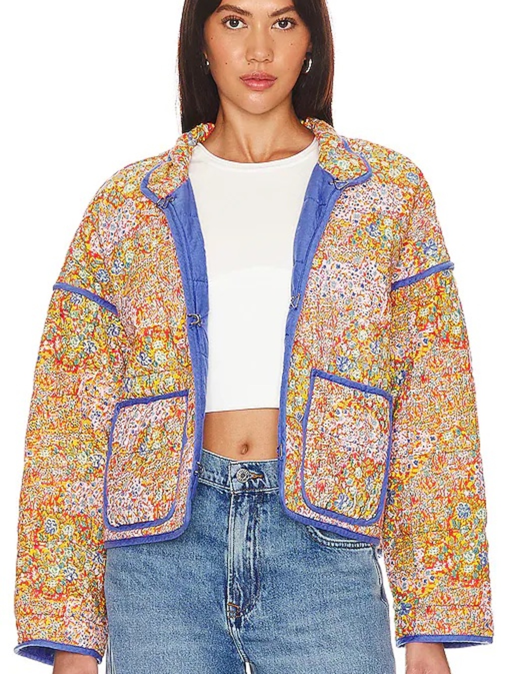 Free People Chloe Jacket Candy Trim NWOT perfect condition. Sold out
